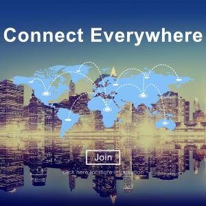 Connect Everywhere Global Network Worldwide Concept
